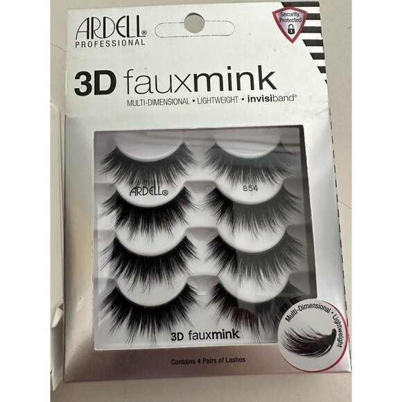 Ardell Professional 3D Faux mink with 4 pair of lashes (854) & DUO Dark tone - Picture 4 of 5
